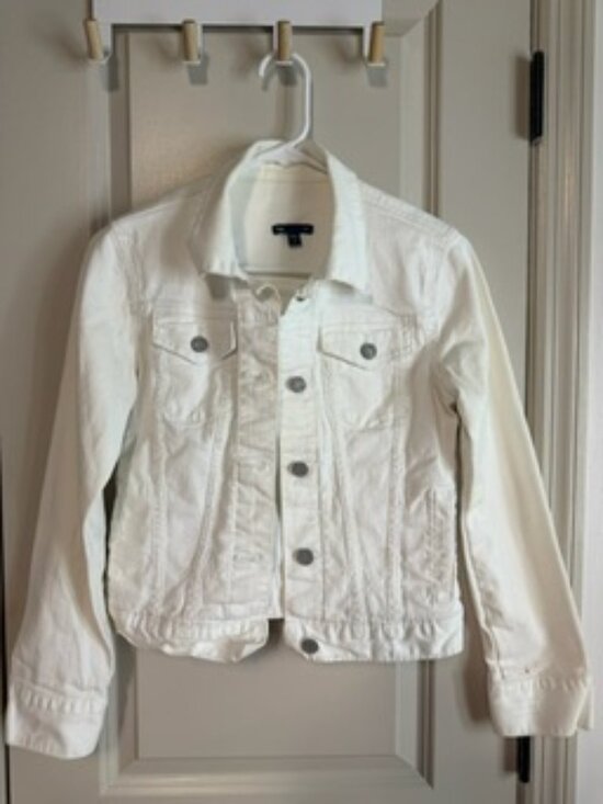 GAP Factory Jackets & Blazers - Gap White Denim Jacket – Women's Small